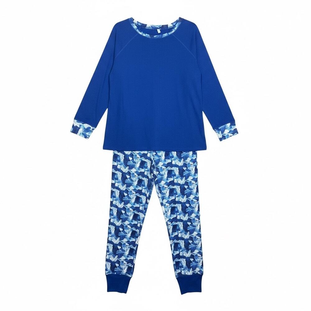 Retreat by Rhonda Shear Lounge Wear Matching Top & Drawstring Pants NWOT Large